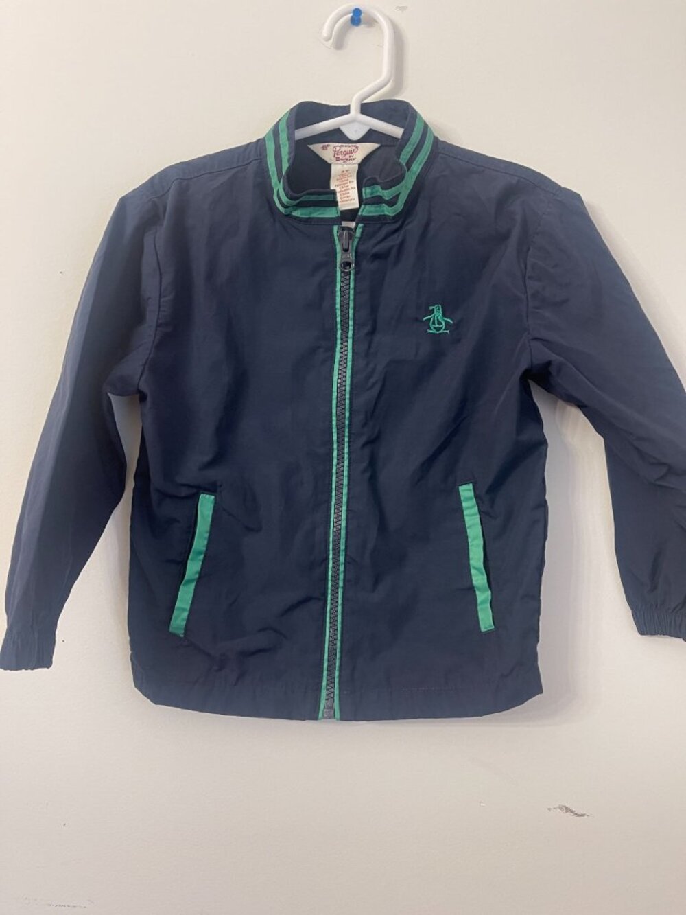 Navy Penguin Ratner Windbreaker Bomber Jacket